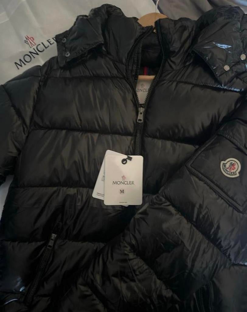 Moncler Maya winterjas maat M, Kleding | Heren, Ophalen of Verzenden, Zo goed als nieuw, Maat 48/50 (M), Zwart