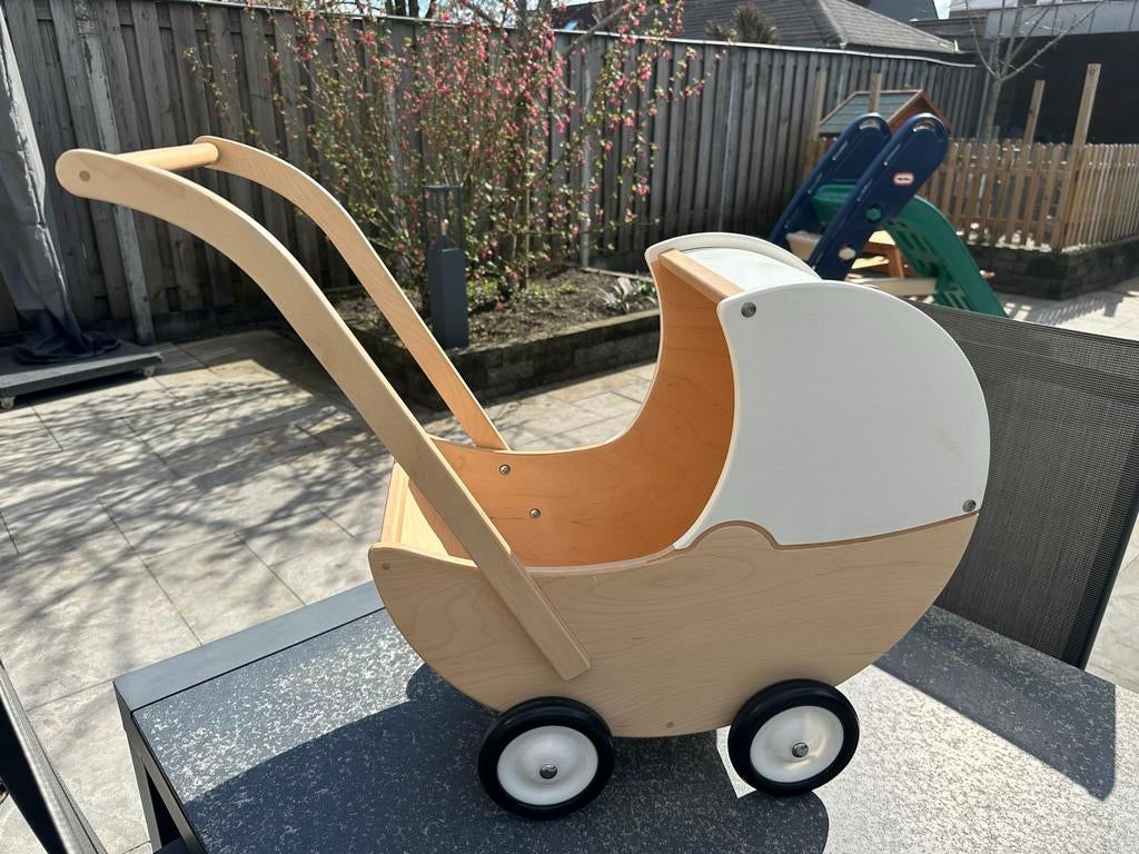 Van Dijk Houten Poppenwagen - Zo goed als nieuw, Ophalen, Zo goed als nieuw, Jongen of Meisje