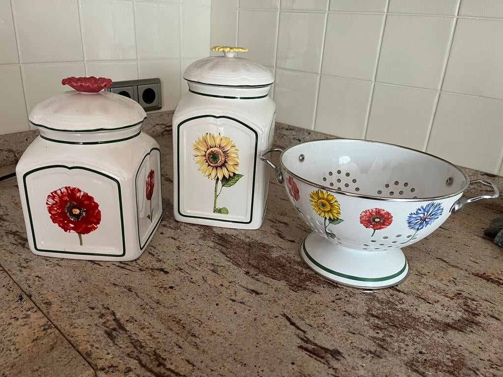 Villeroy & Boch Flora Charm voorradpotten en vergiet, Ophalen