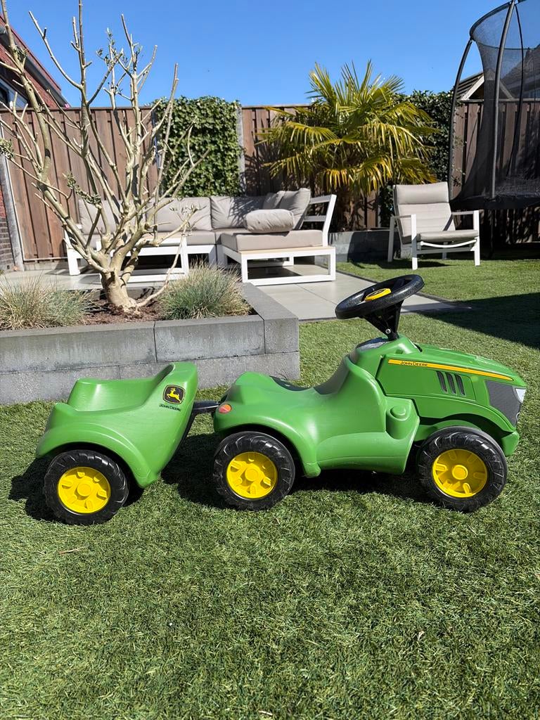 Rolly toys John Deere tractor met aanhanger, Ophalen, Zo goed als nieuw
