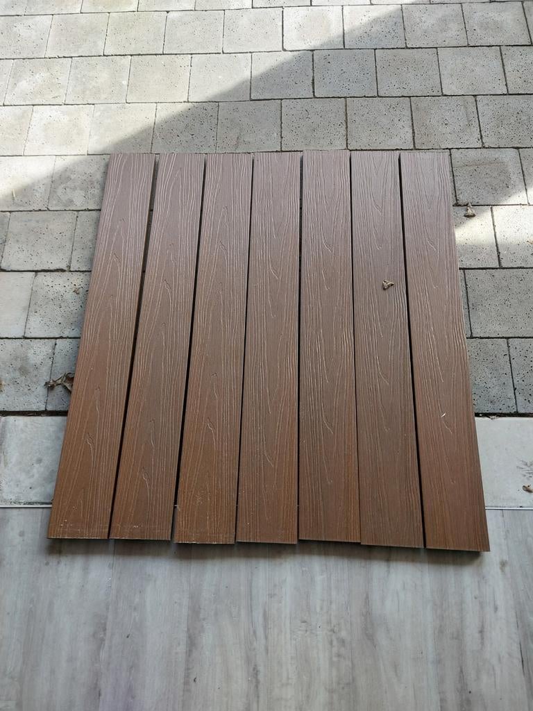 Vlonder planken composiet, Tuin en Terras, Terrasdelen en Vlonders, Ophalen, Hout