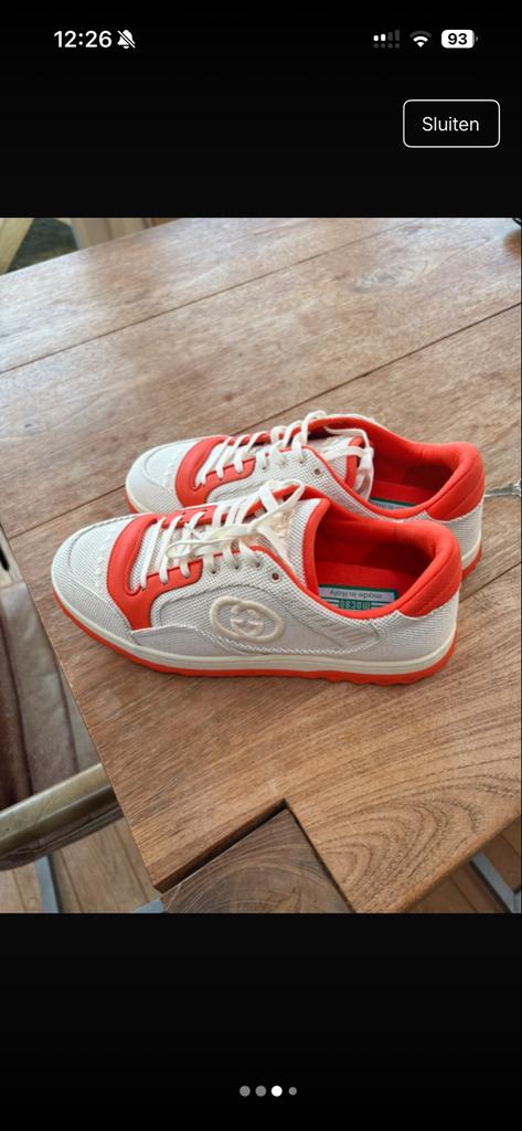 Gucci schoenen - Zo goed als nieuw, Kleding | Heren, Schoenen, Ophalen of Verzenden, Zo goed als nieuw, Wit, Sneakers of Gympen