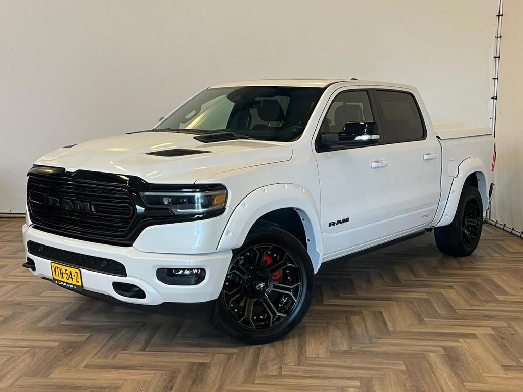 Dodge Ram 1500 5.7 V8 4x4 Crew Cab Limited|PANO|LUCHTVERING|, Auto's, Automaat, Gebruikt, 5654 cc, Wit