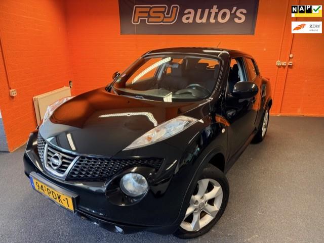 Nissan Juke 1.6 / ACENTA-ECO / AIRCO / TOPSTAAT!, Voorwielaandrijving, Euro 5, Stof, Zwart