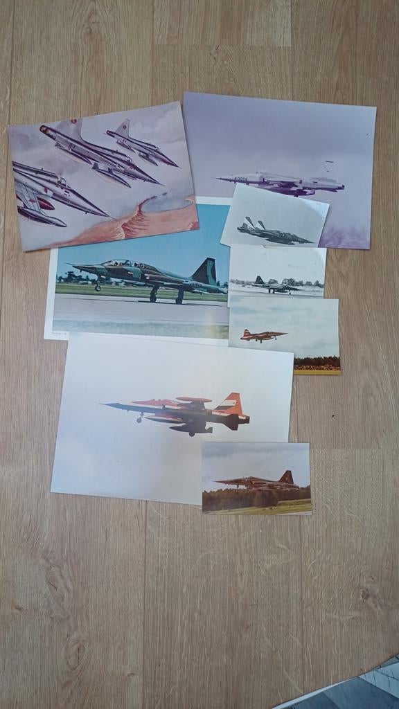 Collectie foto's Northrop NF-5 straaljagers, Ophalen of Verzenden, Zo goed als nieuw, Kaart, Foto of Prent