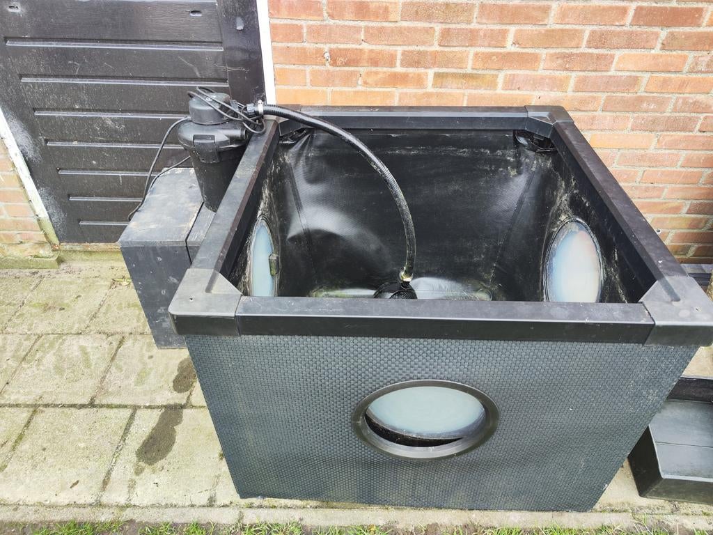 Hozelock Terrasvijver met Kijkramen en filter set, Ophalen, Gebruikt