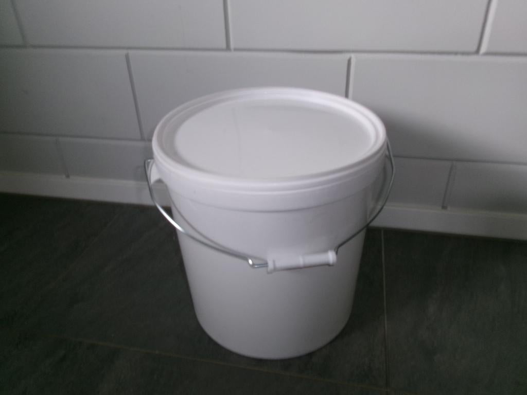 Grote partij kunststof emmers 10kg en 5kg– 160 stuks, Ophalen, Zo goed als nieuw, Kunststof, Met deksel