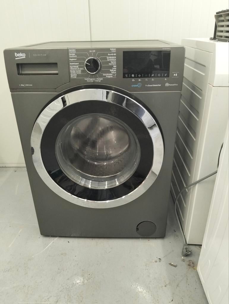 Beko WTV81483MC1 Wasmachine 8kg 1400t Manhattan Grijs, 1200 tot 1600 toeren, 8 tot 10 kg, Ophalen of Verzenden, Zo goed als nieuw