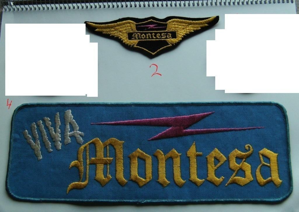 Montesa vintage patch badge opnaai embeem NOS mouw trail, Ophalen of Verzenden, Nieuw, Motoren