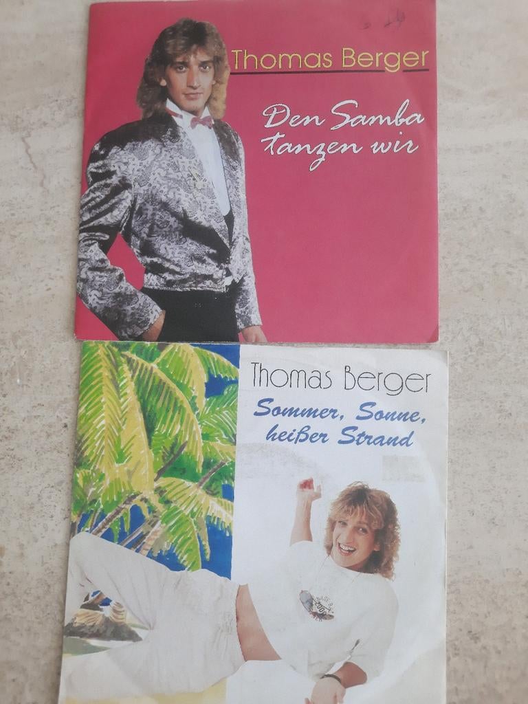 2x vinyl singels van Thomas Berger, Ophalen of Verzenden, Zo goed als nieuw, Pop