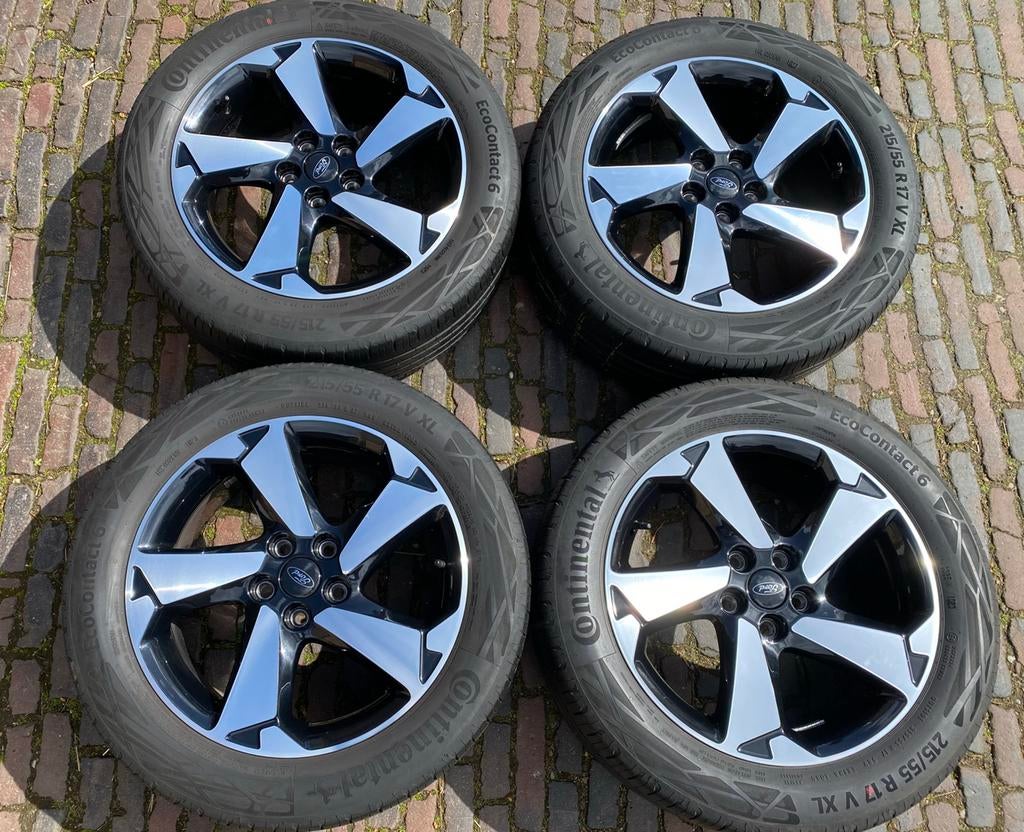 ALS NIEUWE Ford Focus Active velgen + TPMS + zomerbanden, Auto-onderdelen, Banden en Velgen, 215 mm, Banden en Velgen, Nieuw, 17 inch