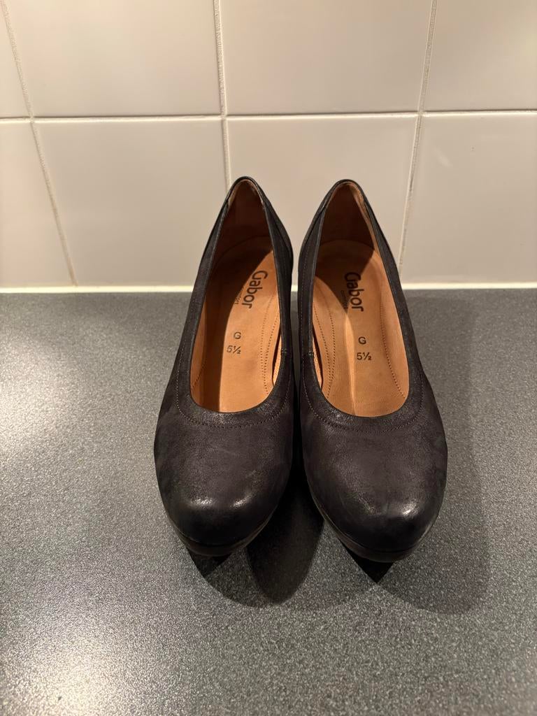 Gabor comfort pumps maat 5,5 (38,5) G, Pumps, Zwart, Ophalen of Verzenden, Zo goed als nieuw