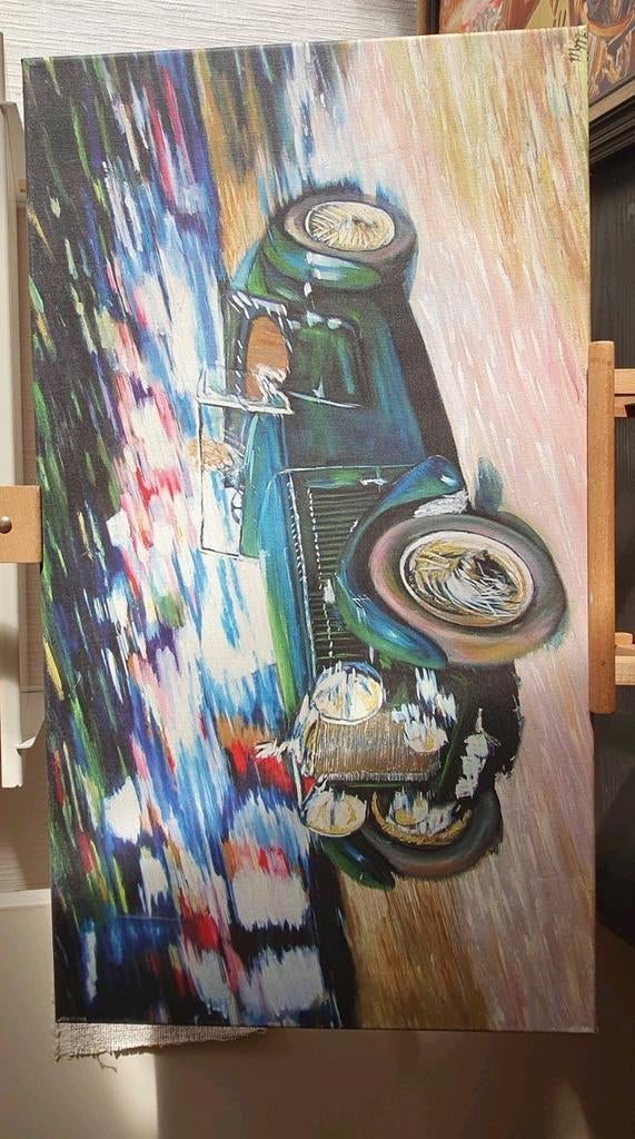 Bentley auto print op canvas, Ophalen of Verzenden, Nieuw, Print, Oorspronkelijke maker