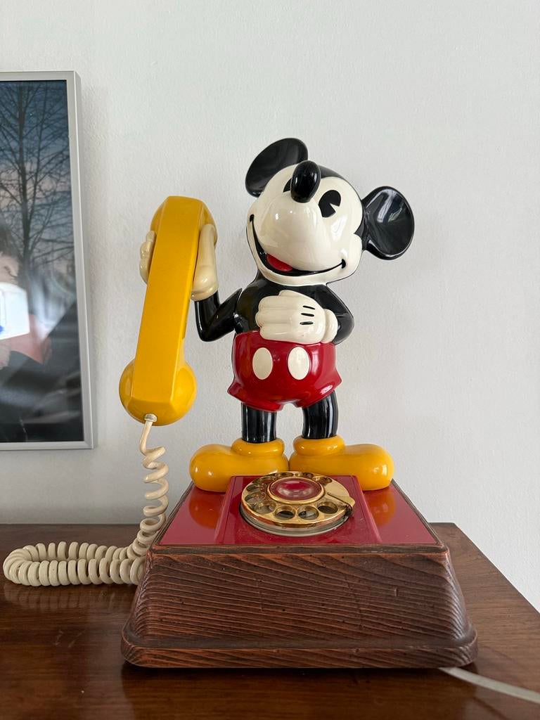 Vintage Mickey Mouse Disney Telefoon - Origineel Disneyland, Ophalen of Verzenden, Gebruikt
