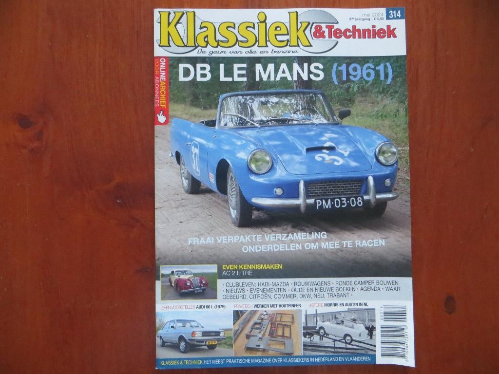 Klassiek & Techniek 314 DB Le Mans, AC 2 Litre, Audi 80 L, Ophalen of Verzenden, Nieuw, Audi