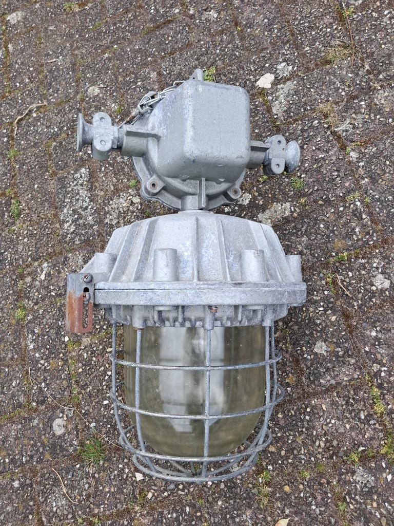 Stoere omgebouwde gaslamp - 220V - Brocante Sfeervol, Verzenden