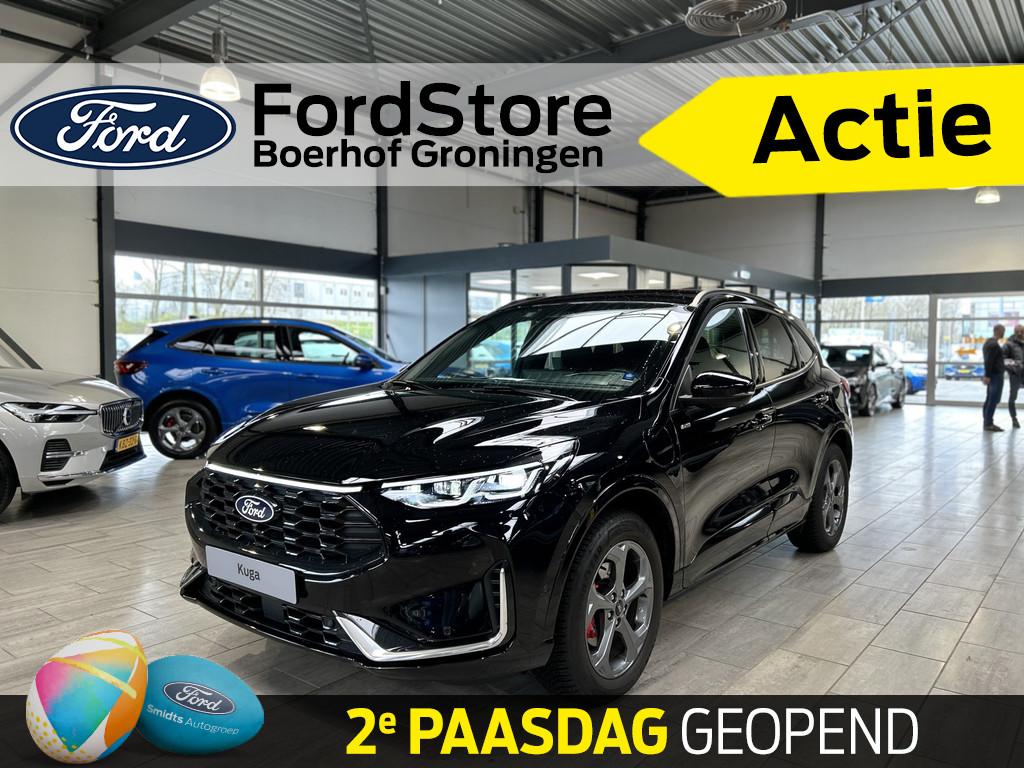 Ford Kuga ST-Line X 2.5 PHEV 243 pk | Matrix LED | Winter Pa, Gebruikt, Zwart, Zwart, Bedrijf