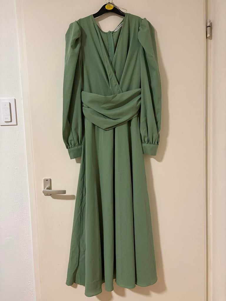 Elegante Groene Galajurk (helemaal nieuw!), Maat 38/40 (M), Galajurk, Nieuw, Ophalen of Verzenden