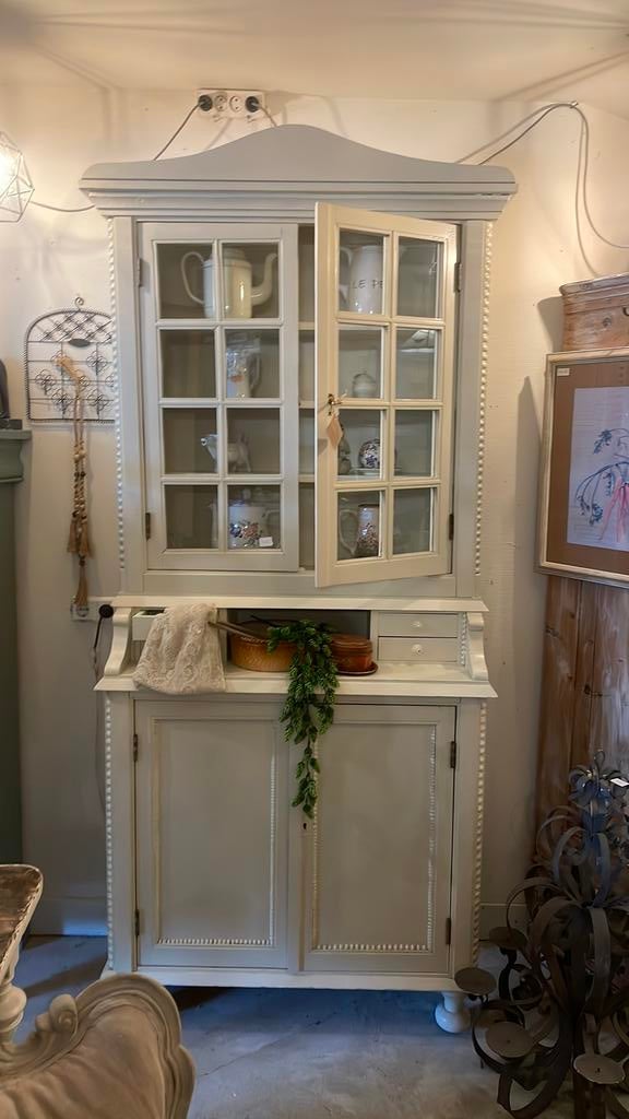 Zweedse Brocante Buffetkast, Ophalen, 200 cm of meer, Tante, Tante