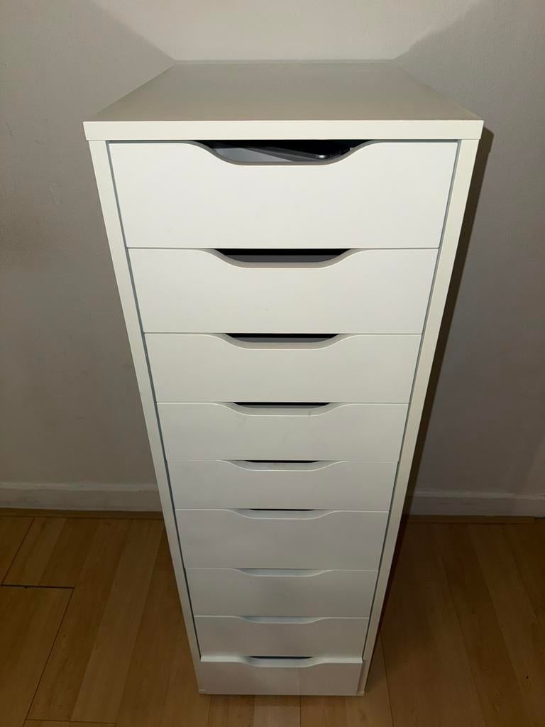 IKEA ALEX ladekast met 9 lades, Ophalen, Minder dan 50 cm, Gebruikt, 5 laden of meer