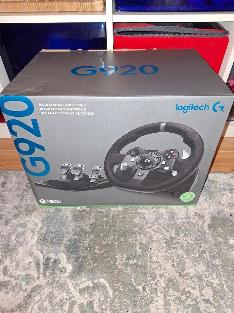 Logitech g920 stuur pedalen met schakelpook voor xbox, Ophalen, Nieuw, Stuurtje of Sportattribuut, Xbox Series S