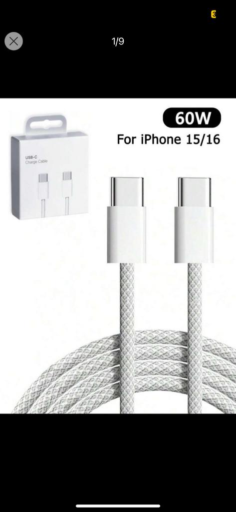 Opladers van iphone nieuw, Ophalen of Verzenden, Zo goed als nieuw, Apple iPhone