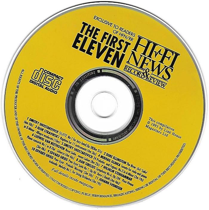 Sale> CD VARIOUS - The First Eleven - HFN sampler, Verzenden, Classicisme, Zo goed als nieuw, Overige typen