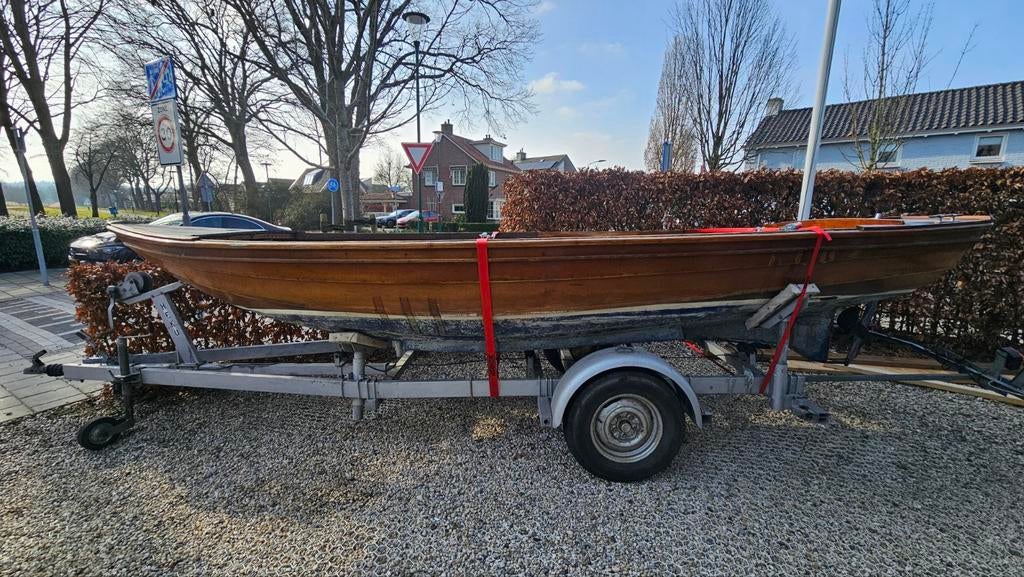 Helderse vlet 555x199cm, Watersport en Boten, Ophalen, Geen motor, Tot 10 pk, Diesel