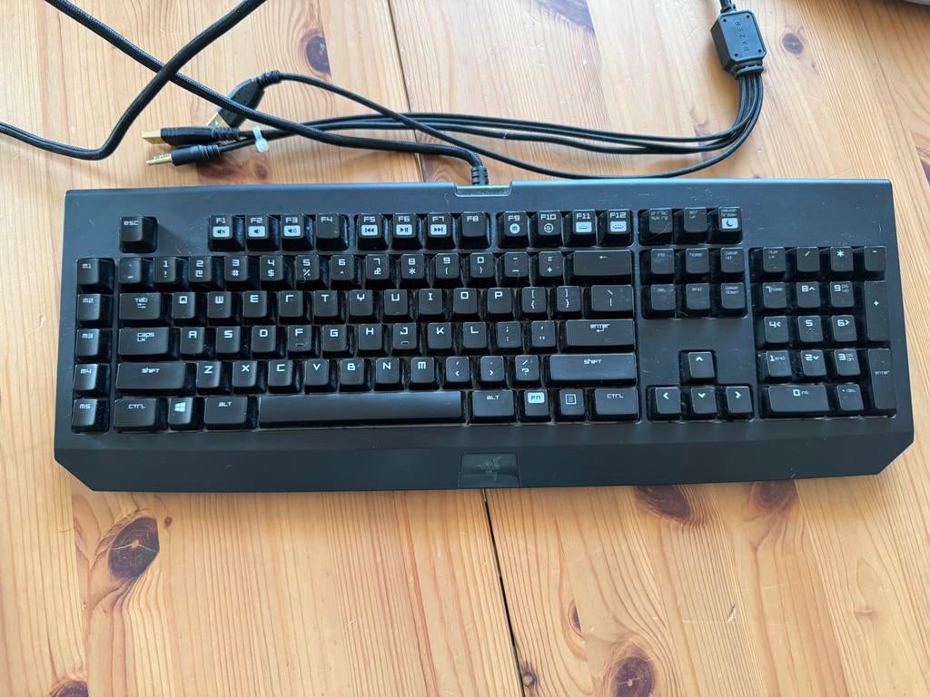Razer Blackwidow Chroma Stealth Toetsenbord, Gebruikt, Gaming toetsenbord, Ophalen of Verzenden, Qwerty