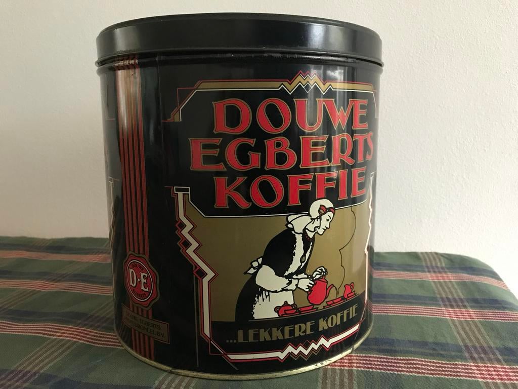 Oude Douwe Egberts Koffieblik, Ophalen of Verzenden, Gebruikt
