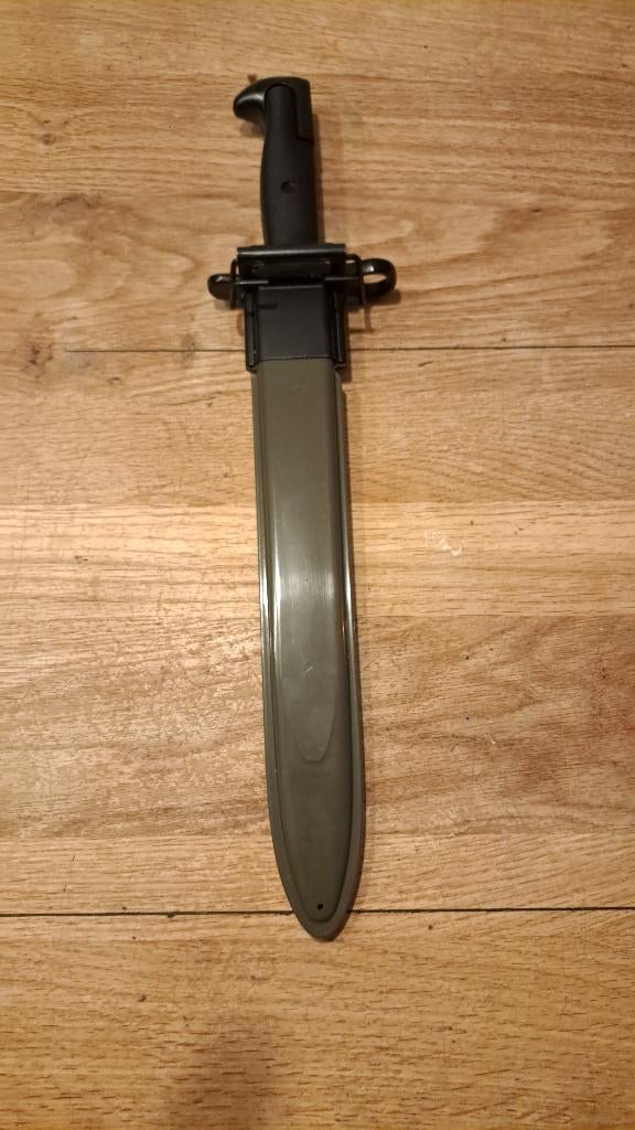 WWII US Bajonet M1 met Scabbard, Verzamelen, Militaria | Tweede Wereldoorlog, Verzenden, Landmacht, Amerika, Mes of Dolk