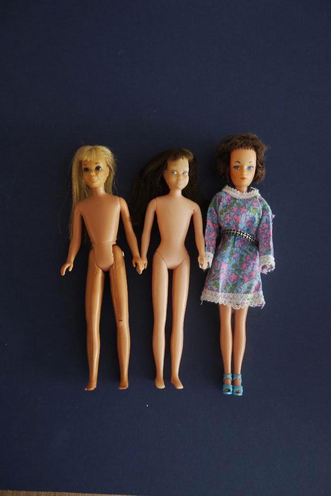 skipper clone en skipper 1976 kneus en 23 cm doll, Ophalen of Verzenden, Gebruikt, Pop