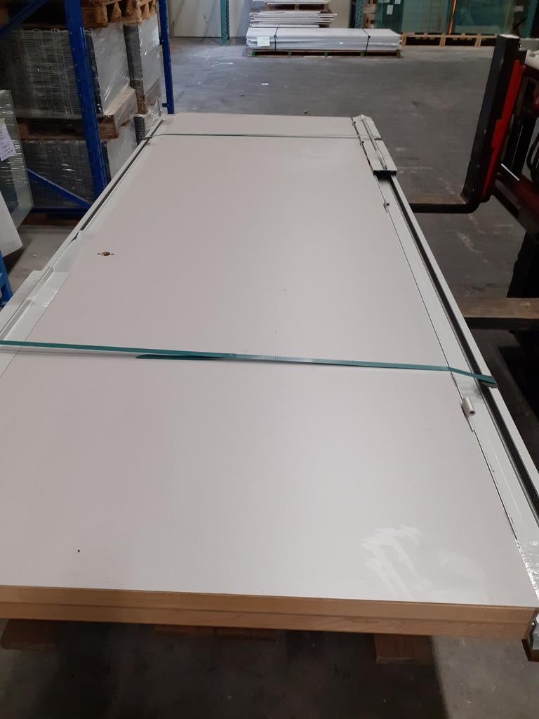 Hpl deur  grijs met kozijn!, 80 tot 100 cm, 215 cm of meer, Binnendeur, Zo goed als nieuw