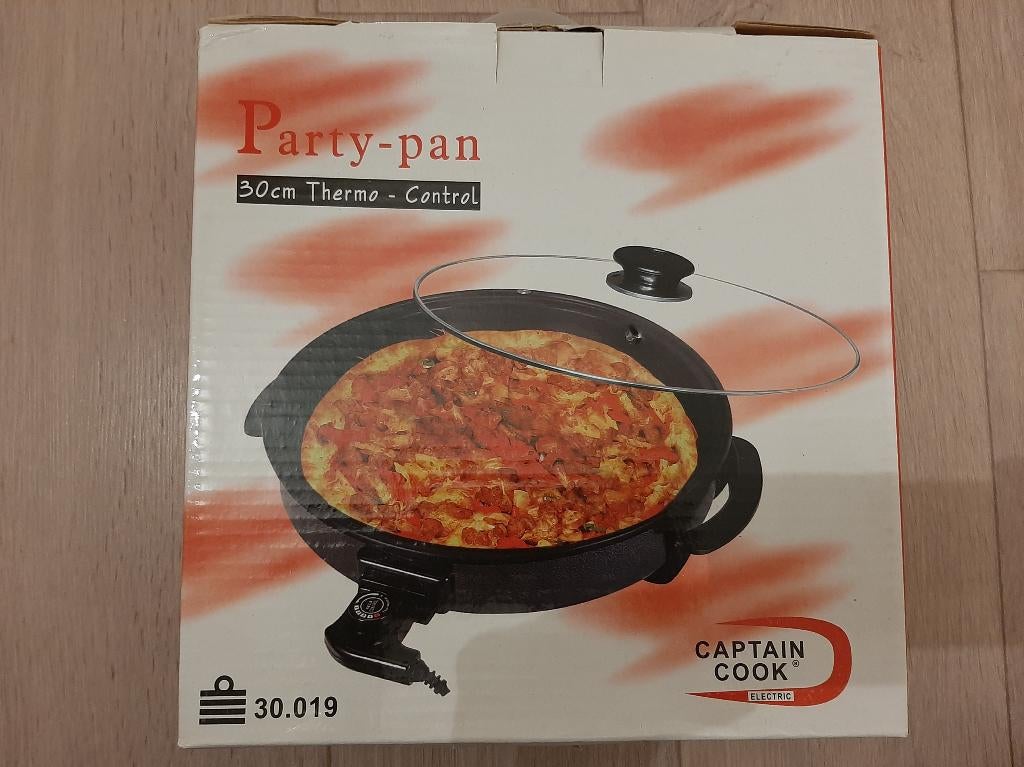 Elektrische Partypan Party-pan Captain Cook 30 cm NIEUW, Ophalen, Nieuw, Overige materialen, Koekenpan of Braadpan
