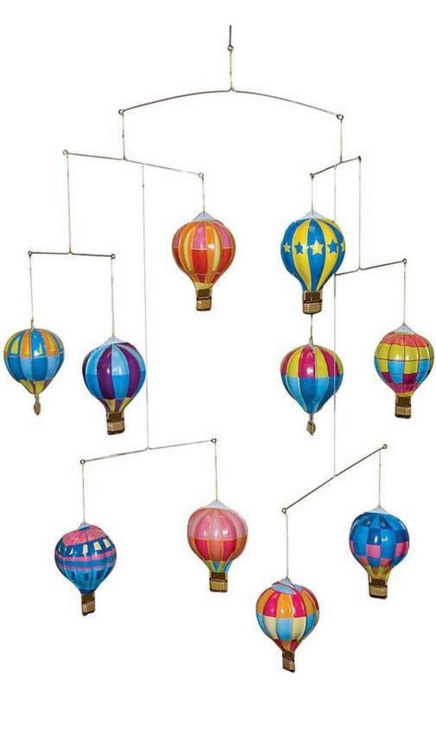 Blikken speelgoed Tin Hot Air Balloons Mobile – hangmobile, Verzenden, Zo goed als nieuw