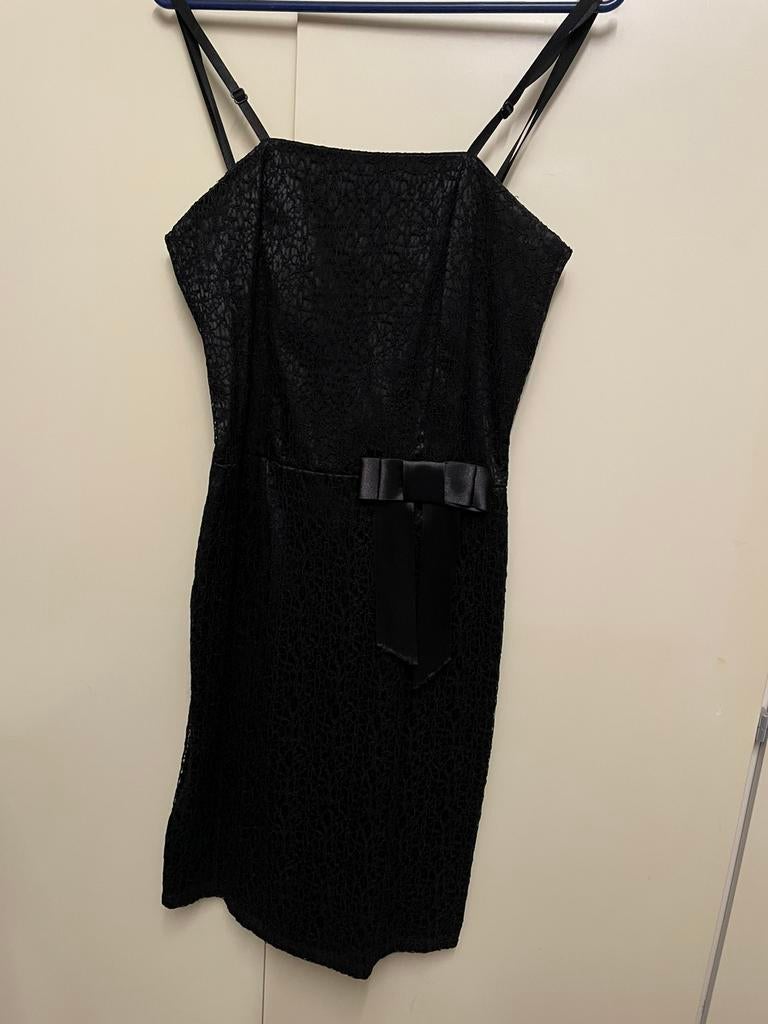 Galajurk / cocktailjurk, Verzenden, Zwart, Knielengte, Maat 36 (S)