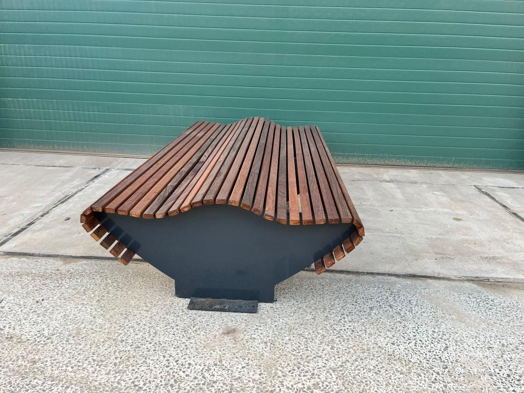 Dubbelzits tuinbank (echte eyecatcher in je tuin), Ophalen, Nieuw, Hout