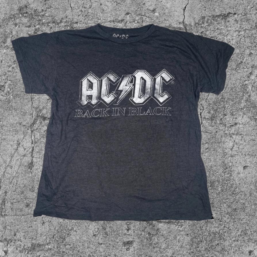Vintage AC/DC T-shirt Back in Black Size:M T-211, Vintage, Vintage, Zo goed als nieuw, Verzenden