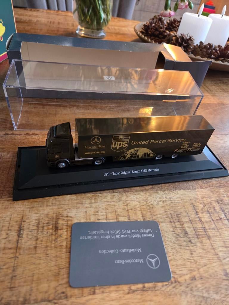UPS Tabac original Sonax AMG Mercedes vrachtwagen 1:87, Overige merken, Verzenden, ., Zo goed als nieuw