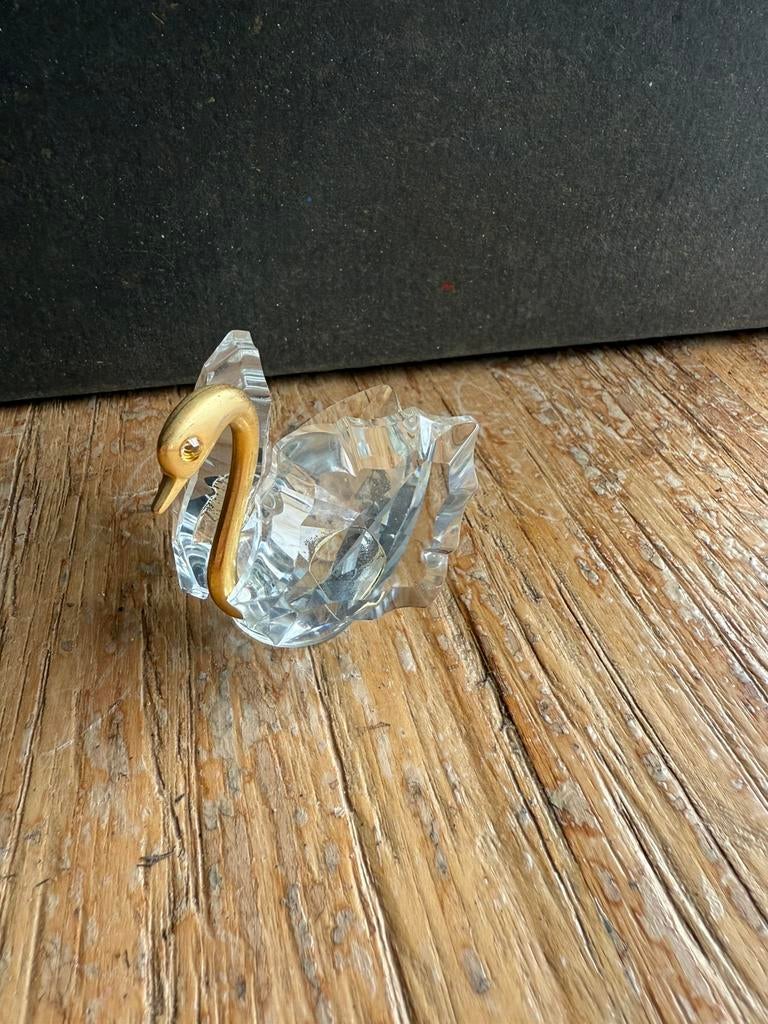 Swarovski beeldje - zwaan, Ophalen of Verzenden, Zo goed als nieuw, Figuurtje, Swarovski