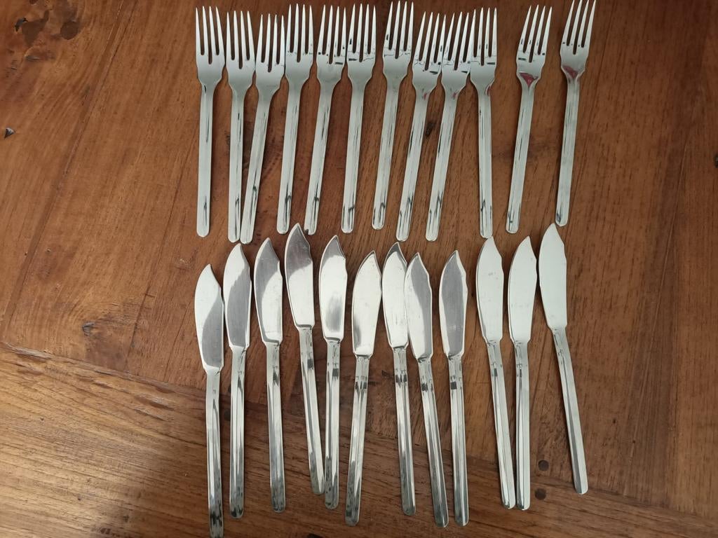 Visbestek Palermo Inox 24 delig, Ophalen of Verzenden