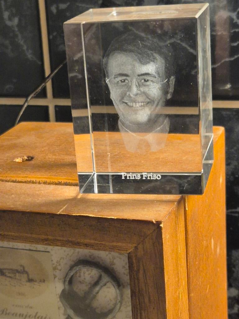 Glasblok 3d Prins Friso, Ophalen of Verzenden, Kaart, Foto of Prent