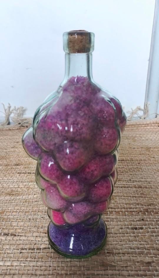 Glazen druif gevuld met badzout, Ophalen of Verzenden, Zo goed als nieuw