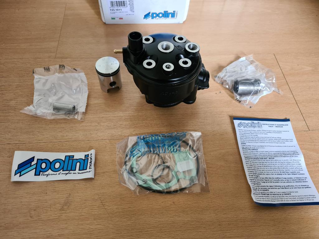 NIEUW 50cc Polini AM6 Cilinder set compleet 40.30mm 50 Snel, Nieuw, Ophalen of Verzenden, 50cc, Polini