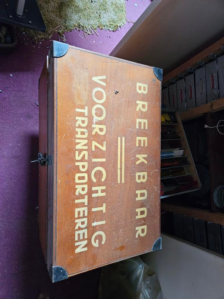 Oude kist, Huis en Inrichting, Woonaccessoires | Kisten, Minder dan 50 cm, Gebruikt, 50 tot 100 cm, Ophalen of Verzenden