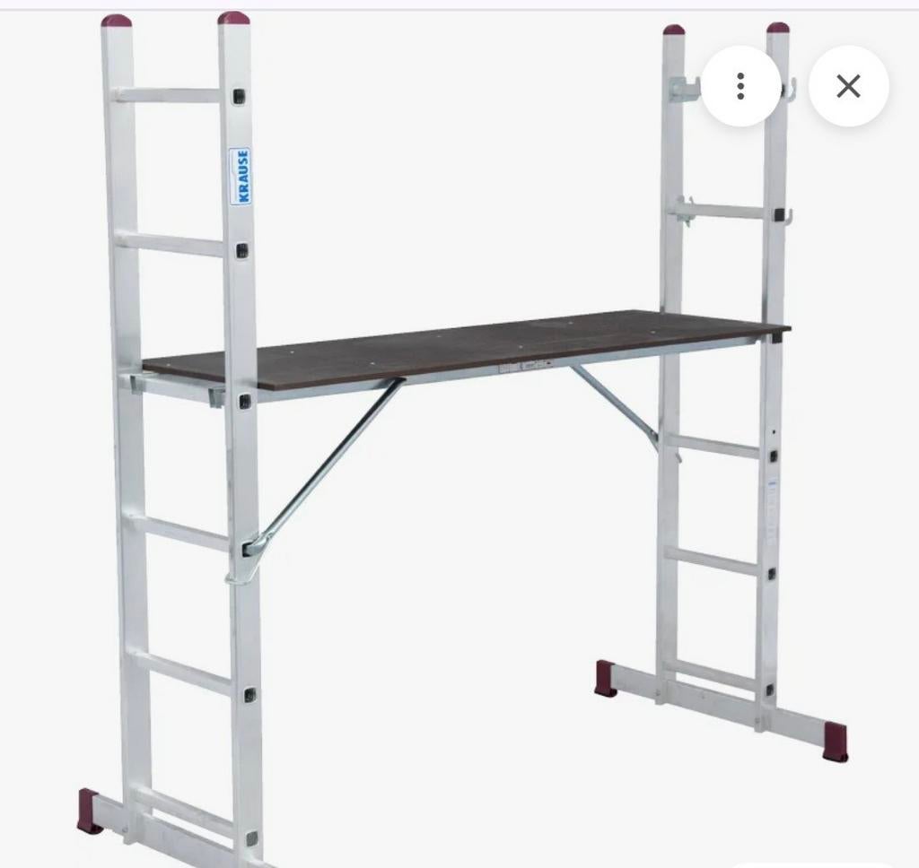 Kamersteiger 4-in-1 te huur - Werkhoogte 3m, Ophalen of Verzenden, Zo goed als nieuw, Rolsteiger of Kamersteiger