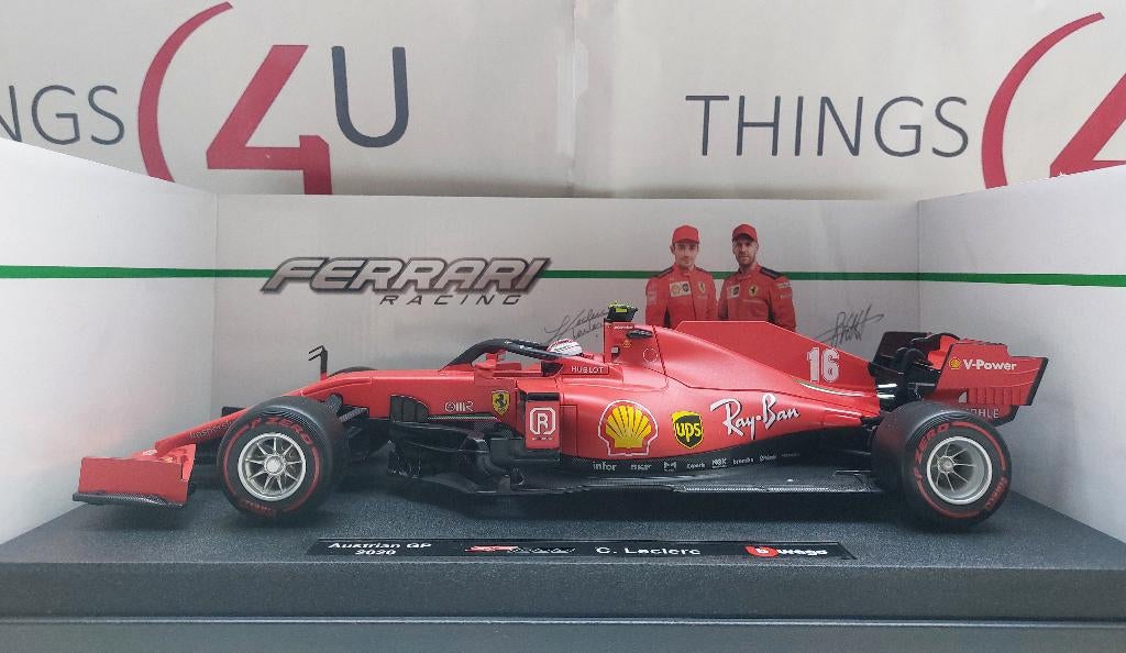Bburago 1:18 Ferrari F1 SF1000 No.16 Oostenrijk 2020 Leclerc, Ophalen of Verzenden, Nieuw, Auto, Bburago