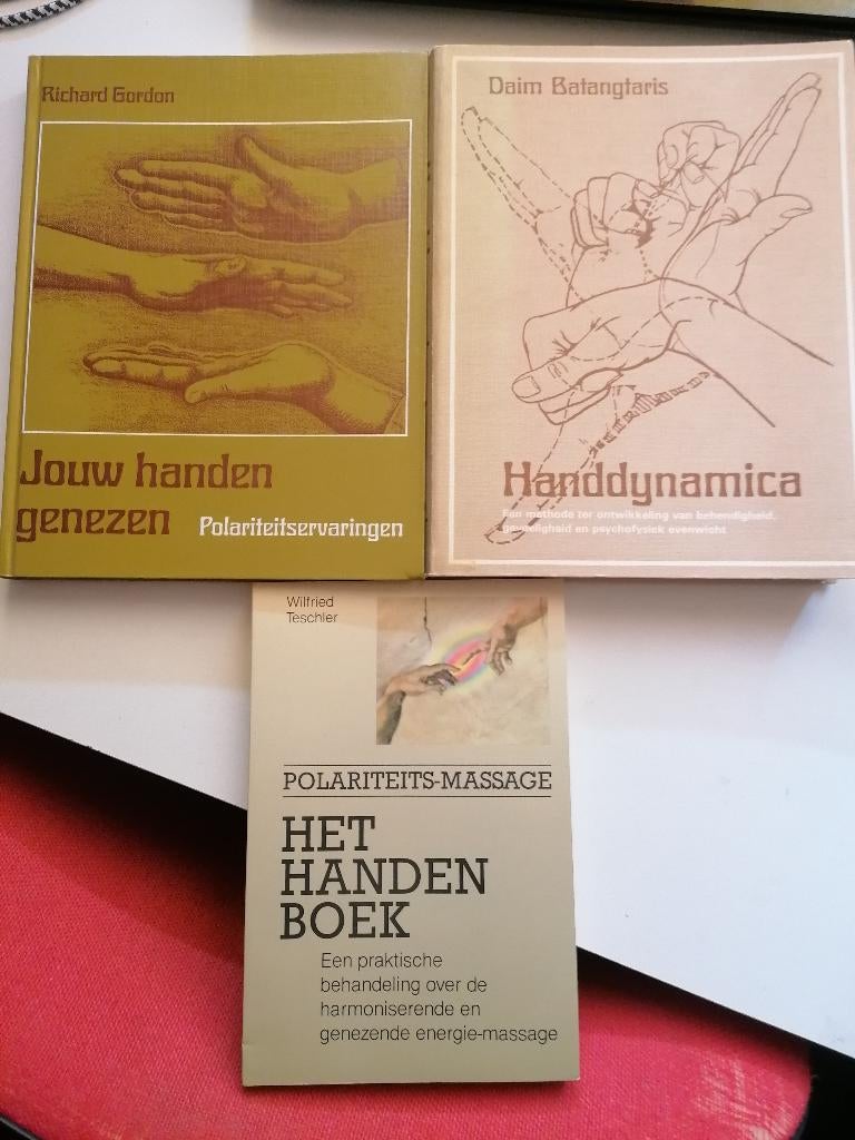 3-DRIE BOEKEN SAMEN 28,75 Handenboek Polariteits-massage, Ophalen of Verzenden, Zo goed als nieuw, Wilfried Teschler Richard Gordon Patricia Meuws Daim Batangtaris