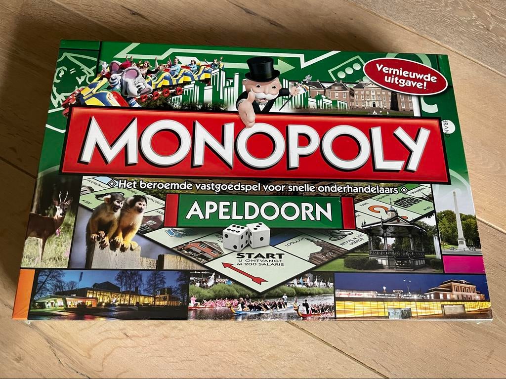 Monopoly Apeldoorn - Nieuw in verpakking!, Drie of vier spelers, Ophalen of Verzenden, Nieuw, Idententy Games