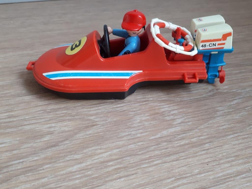 Retro playmobil, reddingsboot, Ophalen of Verzenden, Gebruikt, Los playmobil
